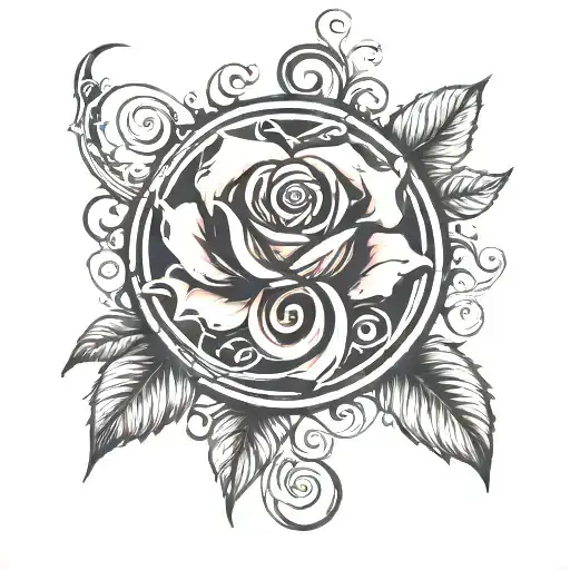 Strange Music Logo And Rose Intertwined