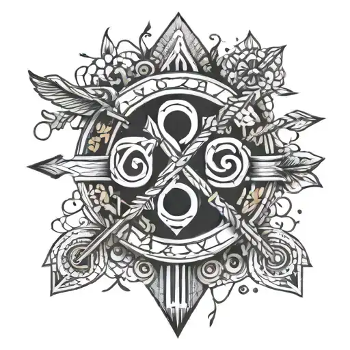 Friendship Arrows Crossed And Infinity Symbol