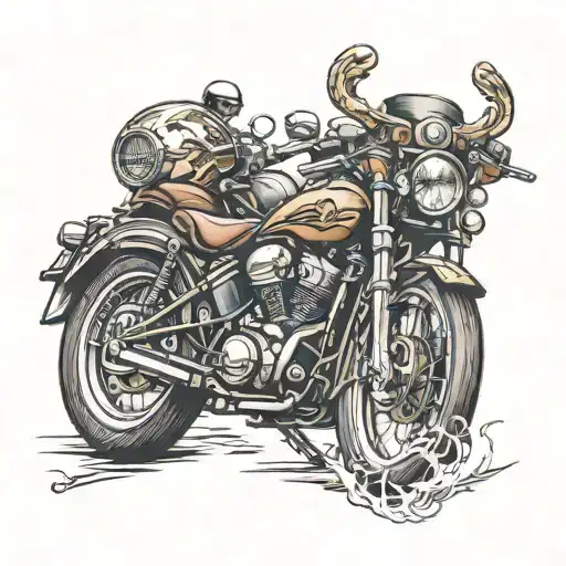 East Ridng Bikers Group Tattoo Design