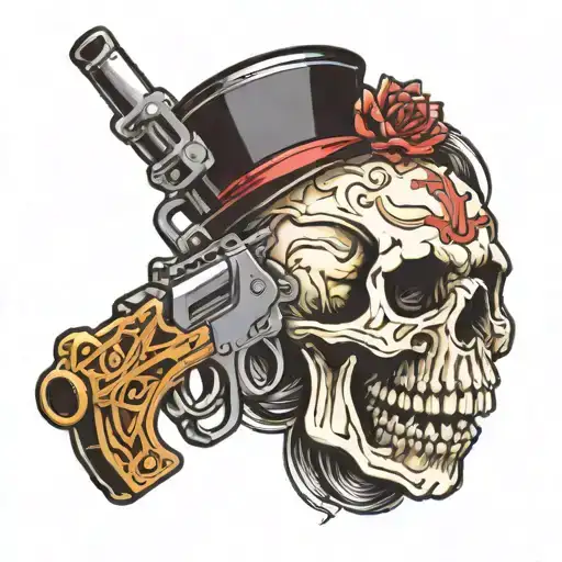 Machine Gun Skull
