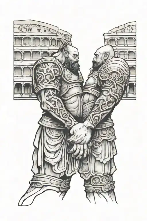 Colloseum Father Son Holding Hands