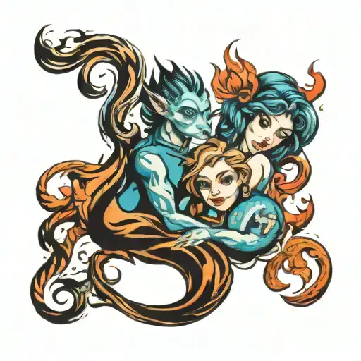 Fire And Water Couple