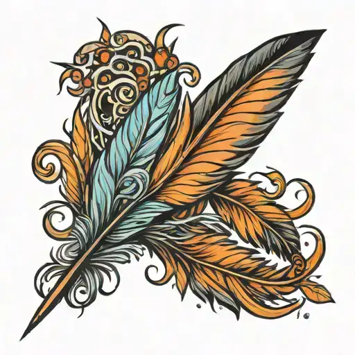 Penny Next To Feather