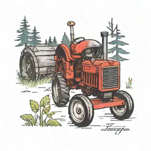 Little Red Tractor Children's Series Forest Alps Nature