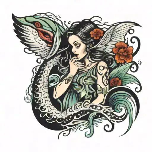 Girl Emerging From The Water