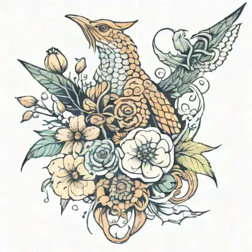 Be Like Water Formless Shaperless Add Sword And Anmimal No Flowers