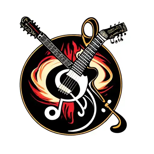 Guitar Microphone Treble Clef