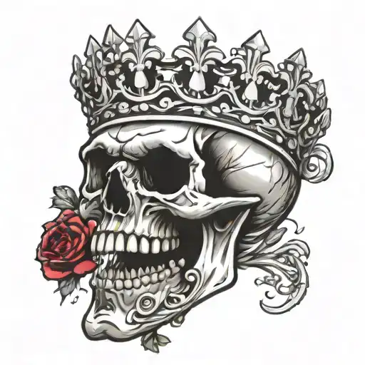 Skull Mouth Open Crown