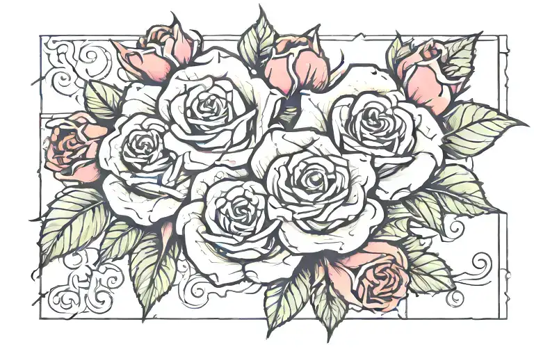 Rose Puzzle Pieces Forming