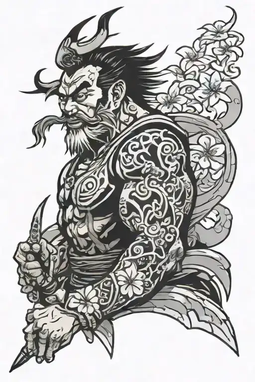 Japanese On Left Bicep