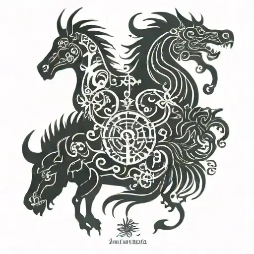 Zodiac Animal Silhouettes