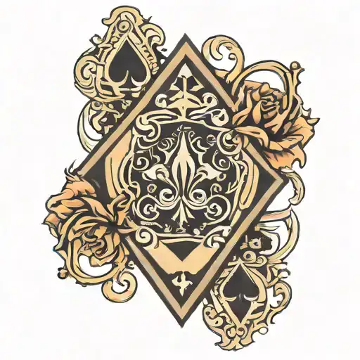 Queen Of Spades Symbol Made