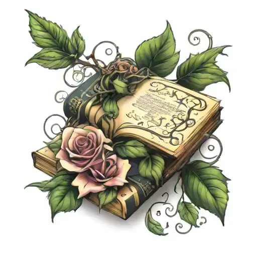 Book W Vines Wrapping