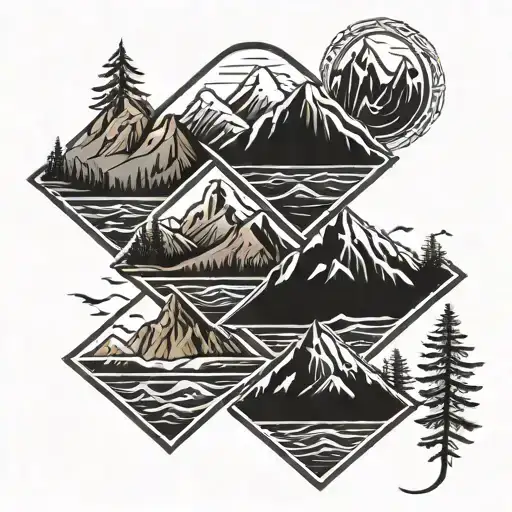 Mountain Peaks Representing My 5 Kids