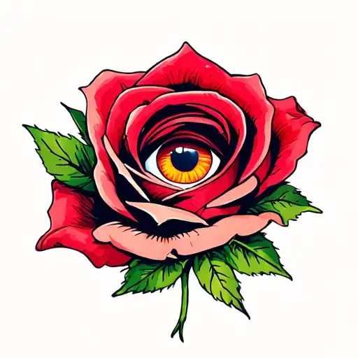 Rose With An Eye In It