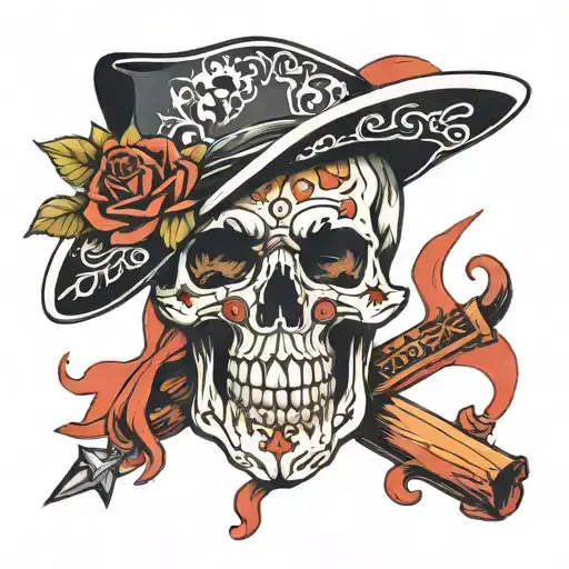 Draw Me Skull Wearing