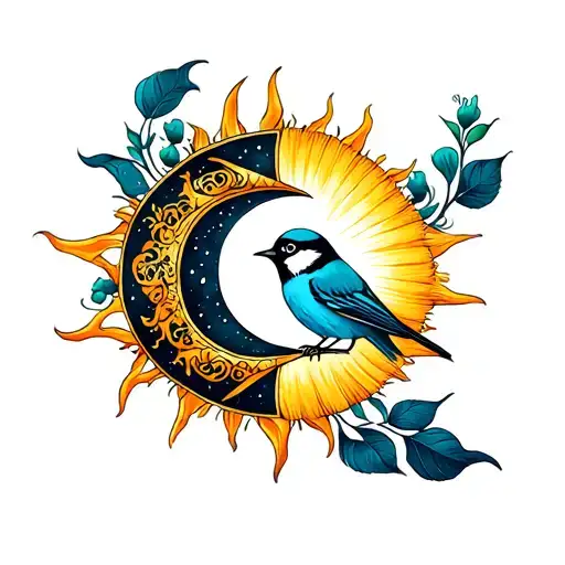 Sun And Moon Tit