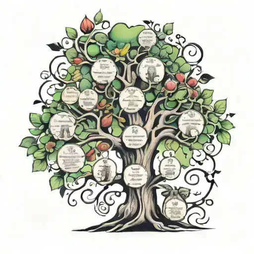 Family Tree With Family Birthdays