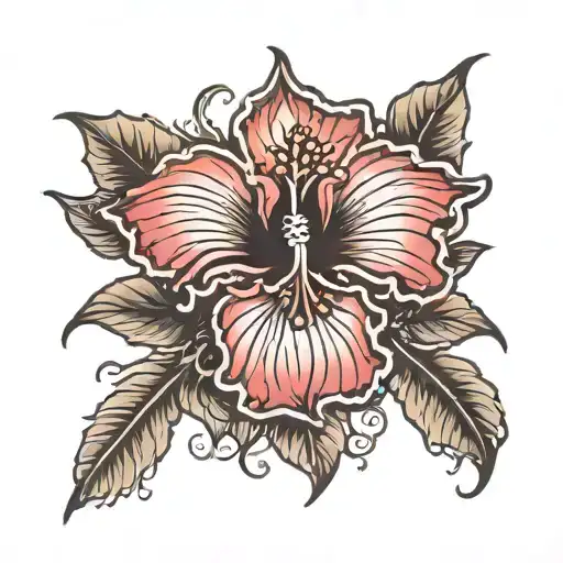 Gothic Evil Hibiscus Flower