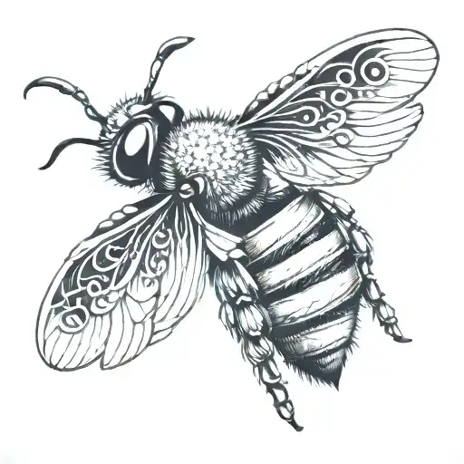 Ornamental Bee Flying