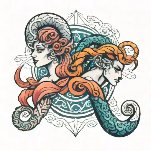 Aries And Aquarius Signs Intertwined For Female