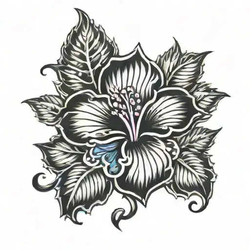 Gothic Hibiscus Flower