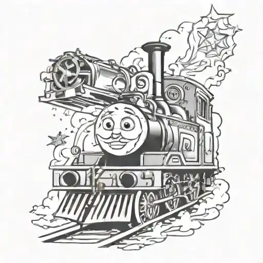 Thomas The Tank With Elsa Fire Stars