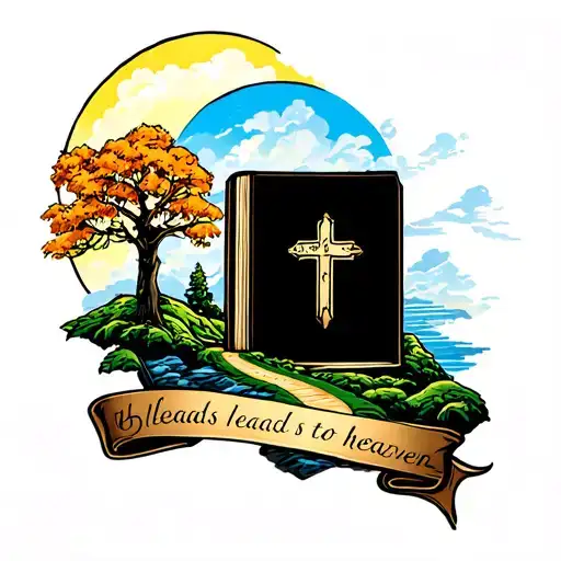 Road That Leads To Bible And Road That Leads To Heaven