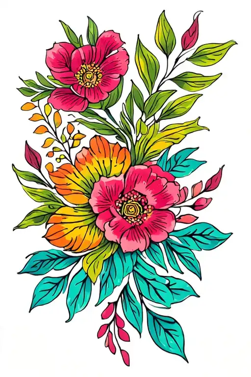 Mexican Folk Floral