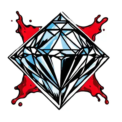 Diamond Surrounded By Blood Sweat And Tears