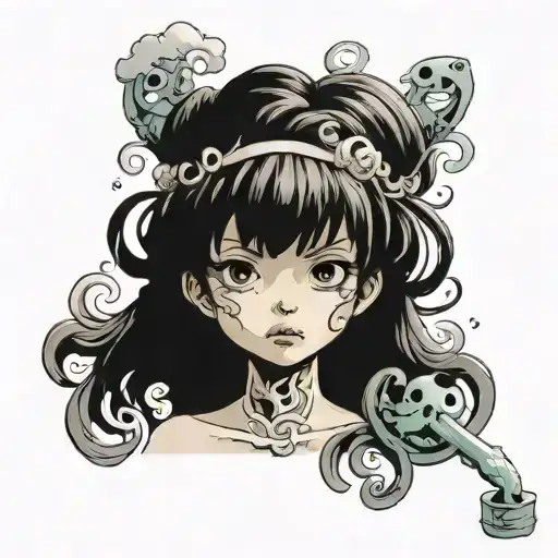 Spooky Studio Ghibli Smoke Curls