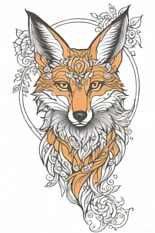 Mandala Fox Head