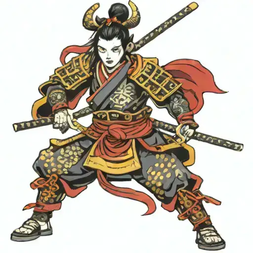 Female Japanese Samurai Shogun Warrior