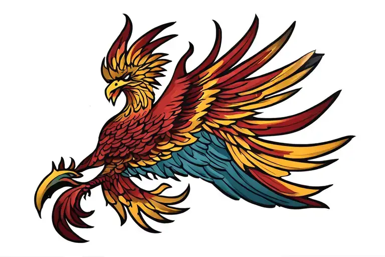Phoenix Flag Intertwined