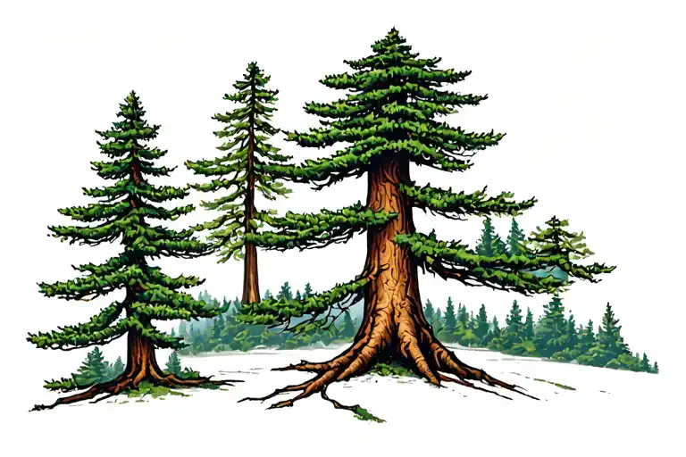 Sequoia Tree Growing