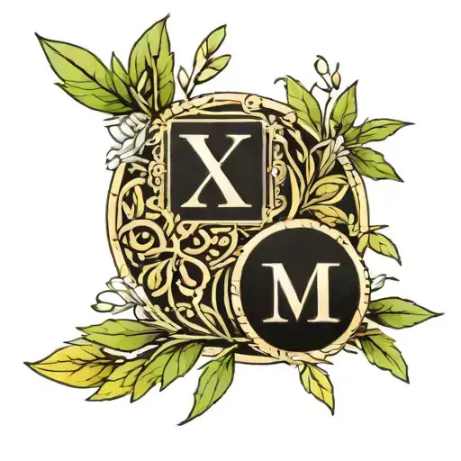 Roman Numerals And Olive Leaves