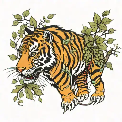 Forest Tiger On Hand
