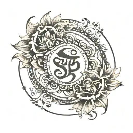 Shreya Written In A Circle