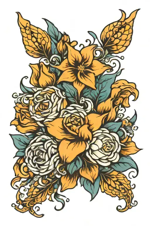 Aquarius Pisces Flower Bouquet