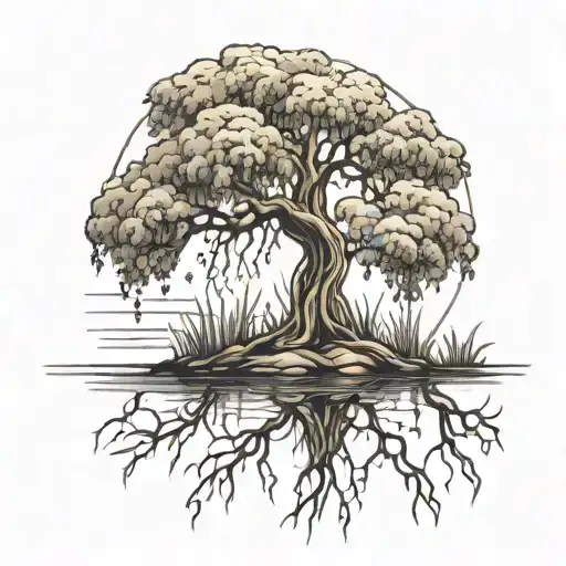 Fine Line Small Weeping Willow Tree