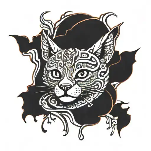 Line Animals Peeking