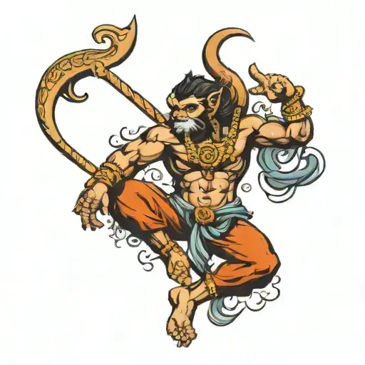 Fear Over Faith Hanuman Meditating