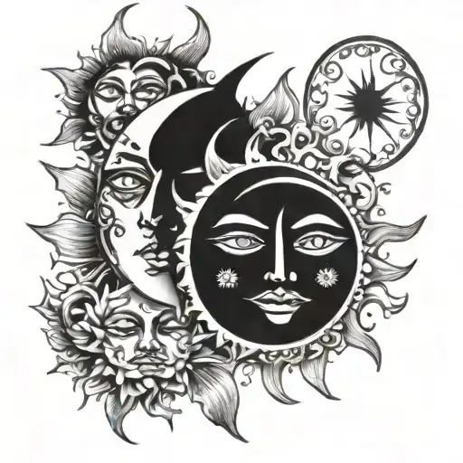 Sun And Moon Faces