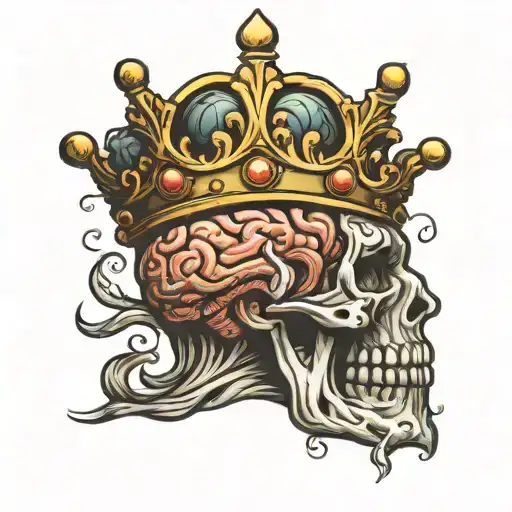 Brain And Crown From Front