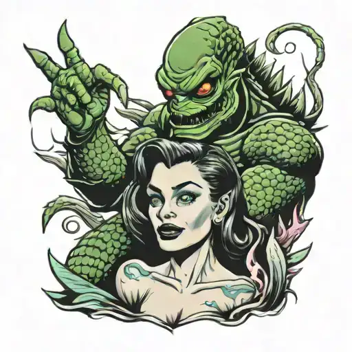 Creature From The Black Lagoon Tattooing