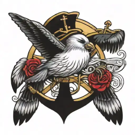 Albatros With Anchor Hooking