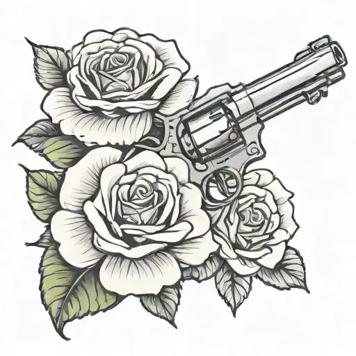 Revolver And Rose Intertwined