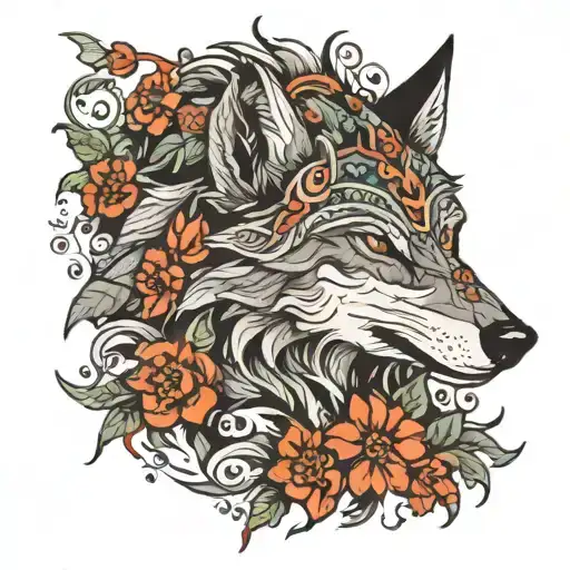 Wolf With Aigishjalm