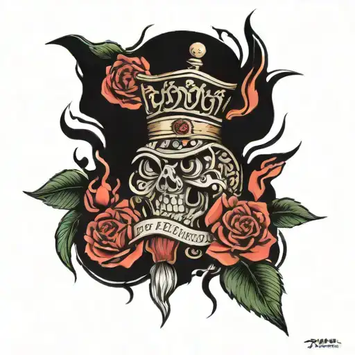 A Tatto With The Meaning Of Bad Habits Visa Utkast