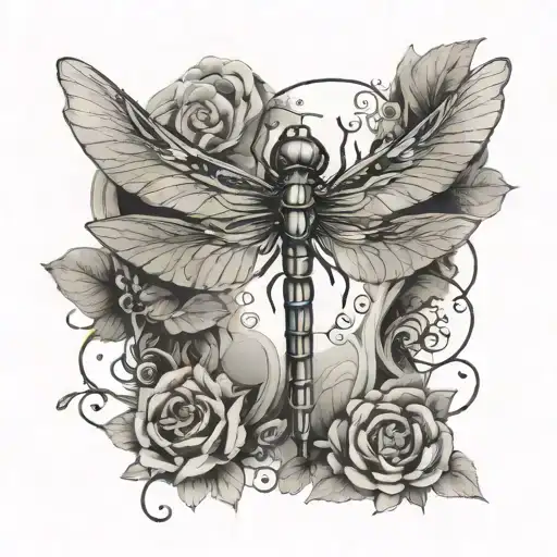 Dragonfly Sketch Religious